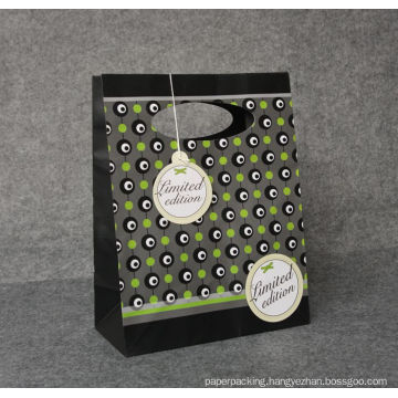 Matt Lamination Paper Bag with Die-Cut Handle